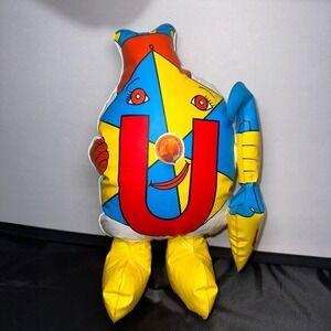 Vintage 1971 Inflatable The Letter People Miss U Upsy Daisy Umbrella Arista C‎